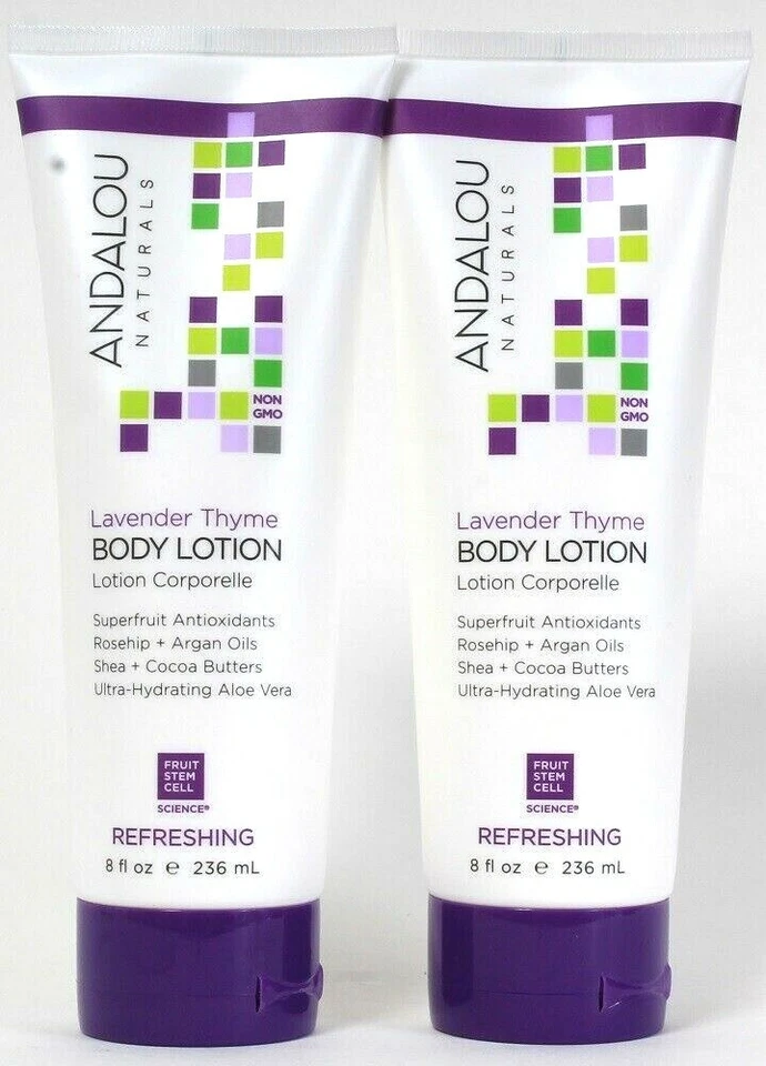 Andalou Naturals Lavender Thyme Refreshing Body Lotion 8 Ounce