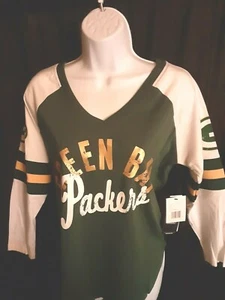 Green Bay Packers NFL Women's G-III Shirt Alyssa Milano Small, Medium or Large - Picture 1 of 5
