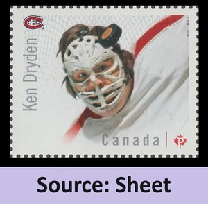 Kanada 2866a NHL Great Canadian Goalies Ken Dryden P Single MNH 2015 - Bild 1 von 1
