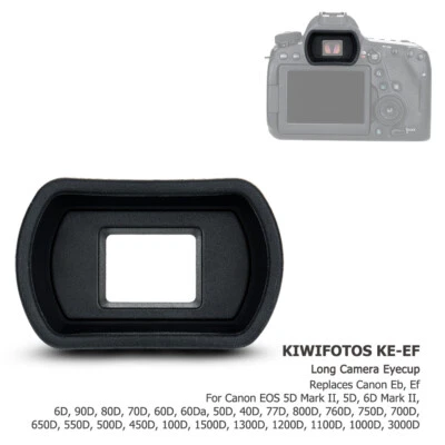 Soft Long EyeCup Eyepiece for Canon EOS 90D 80D 70D 60D 60Da 50D 40D 77D - Image 1 of 4