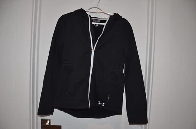 UNDER ARMOUR Niños Jóvenes XL YXL Negro COLD GEAR Sudadera con Capucha Cremallera Chaqueta (niñas) Foto 1 de 3