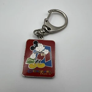 Disneyland Paris Mickey Mouse Red Keyring Keychain DLP - Picture 1 of 8