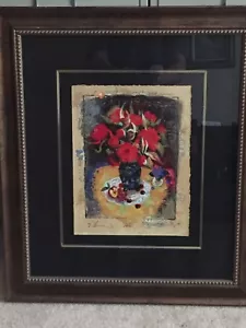 Alexander & Wissotzky "Season Of Cherries" Serigraph on Paper Framed Art - Picture 1 of 3