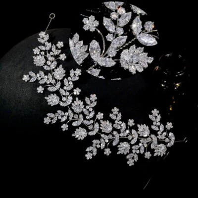 Elegante tiaras macias casamento zircão cúbico tiaras faixa de cabelo noite cristal - Imagem 1 de 4