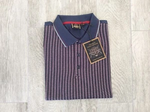 HERREN MERC LONDON RETRO NORMALE PASSFORM POLOSHIRT DUNKELBLAU MANOR GRÖSSE XXL 44 BRUST - Bild 1 von 2