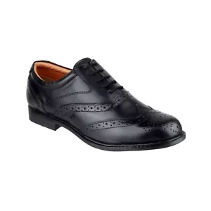 Amblers LIVERPOOL Black Brogue Smart Executive Managers Office Shoe - Picture 1 of 5