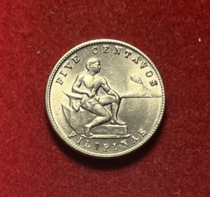 Philippines 1944 S 5 Centavos BU Copper-Nickel-Zinc Coin KM#180a T5573 - Picture 1 of 2