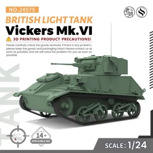 SSMODEL SS24575 1/24 Kit Modelo Militar British Vickers Mk.VI Tanque Ligero - Imagen 1 de 5