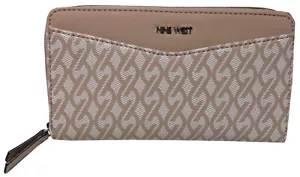Nine West Full of Sparkle Zip Around Geldbörse Beige - Bild 1 von 5
