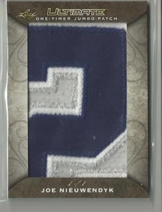 2017-18 Leaf Ultimate Joe Nieuwendyk Jumbo 3 Color Number Patch 1 of 1 - Picture 1 of 1
