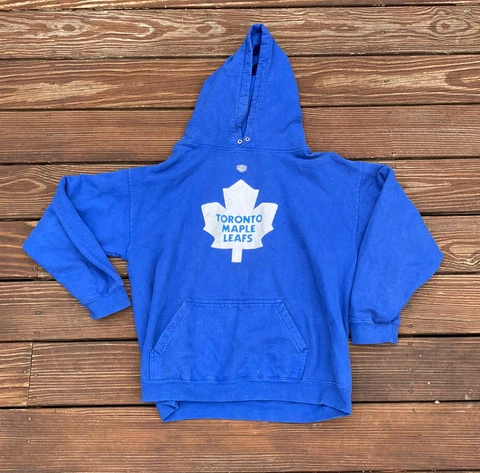 Toronto Maple Leafs NHL Hockey Hoodie Hooded Sweatshirt XL Fits Like Large Cover