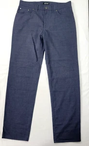 St. Croix Men's Navy Blue Dress Pants Size 34x34 34 Waist Made in Italy Light - Picture 1 of 11