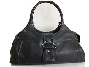 RENOMA Genuine Leather Black Satchel Bag