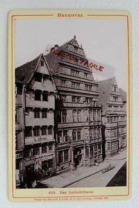 PHOTO ALBUMEN 1887 HANNOVER HANOVRE ALLEMAGNE DAS LEIBNITZHAUS N337 - Imagen 1 de 1