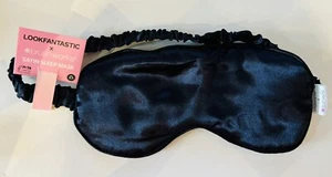 LookFantastic x Brushworks Satin Sleep Mask in Navy Blue BNWT - Picture 1 of 3