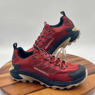 Merrell Moab Speed 2 Mid Waterproof  Trail Running Shoes Mens Sz 10.5 Red Vibram - Image 1 of 4