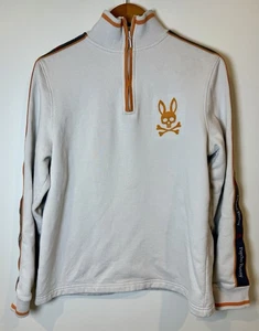 Psycho Bunny Quarter Zip Sweatshirt Men’s Size Small - Picture 1 of 12