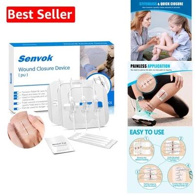 Butterfly Bandaids Zip Stitch – 2 Pcs Rapid Wound Closure Strips for Emergencies - Image 1 of 4