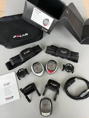 Polar Fahrradcomputer CS 400 / CS 600 inkl. codiertem Brustgurt, kabellos - Bild 1 von 4
