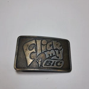 Vintage Flick my Bic Gürtelschnalle - Bild 1 von 4
