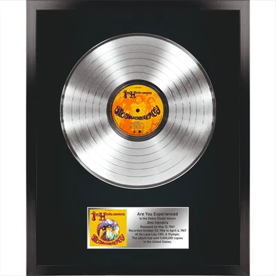 The Jimi Hendrix - Are You Experienced /LP Platinum 12"/ Souvenir in black frame - Image 1 of 4
