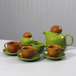 Colombo coffee set, vintage ceramic, Space Age design, 1970s, Italy - Picture 1 of 11