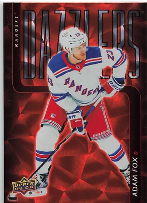 2025-26 Upper Deck Series 1  ORANGE DAZZLERS  Adam Fox  SP - Image 1 of 2