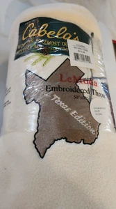 Cabela's Special Texas Edition Lemoda Decke/Überwurf 60" x 50" bestickt - Bild 1 von 5