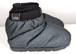 Damen 8 - UGG Spaceslider Jersey Booties Plateau Liner Puffy Boot - grau schwarz - Bild 1 von 5