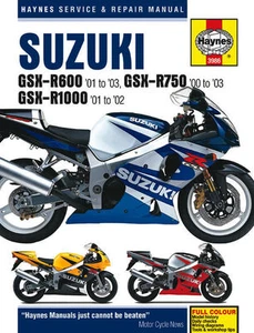 Repair Manual / Guide Suzuki GSX-R 600/750 01, 02, 03 GSX-R 1000 01-02  - Picture 1 of 3