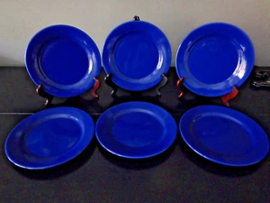 Waechtersbach Fun Factory Königsblau 8,25" Salatteller 6er Set EUC - Bild 1 von 4