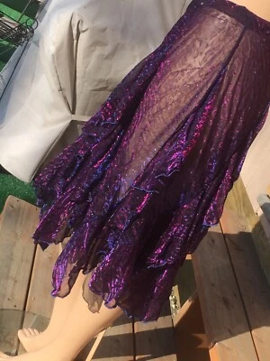 Falda De Colección Transparente Volantes Red Malla Herramienta Iridiscente Tigre Mística Sirena Foto 1 de 4