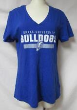 Drake Bulldogs Women's Size Large V-Neck T-Shirt C1 4020