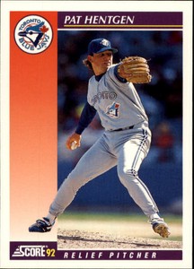 1992 Score Baseball Rookie/Traded #96T Pat Hentgen Toronto Blue Jays