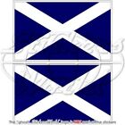Schottland Schottisch UK Andreaskreuz Blau Flagge, 75mm Vinyl Aufkleber x2