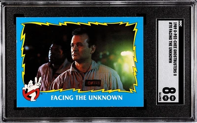 1989 O-Pee-Chee Ghostbusters 2 #70 Bill Murray Facing The Unknown SGC 8 NM/MT  - Image 1 of 3