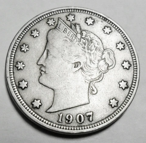 1907 P LIBERTY HEAD "V" NICKEL  *AG OR BETTER*  **FREE SHIPPING** Cover