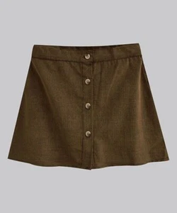 $15 A.T.U.N. Shadow Corduroy Carrie Button A-Line Skirt  Size 3-4 Years NWOT - Picture 1 of 1