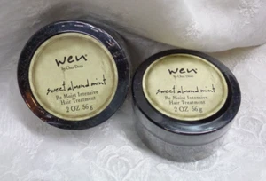 Lot/2 wen by Chaz Dean SWEET ALMOND MINT Re Moist Intensive Hair Treatment 2 oz - Picture 1 of 4