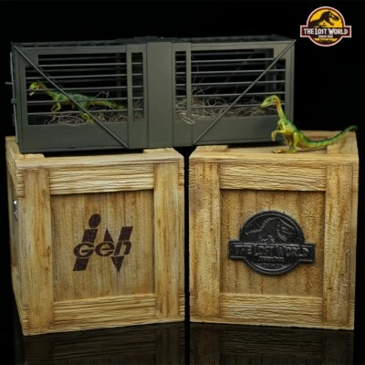 DINO DREAM 1/5 Cage Compsognathus Set Dinosaur Model GK Animal Figure Gift Toys - Image 1 of 4