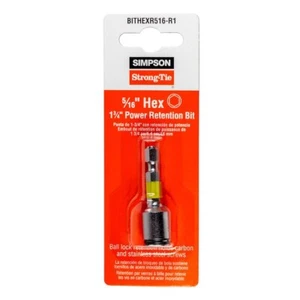 Simpson Strong-Tie 5/16" Hex 1 3/4" Power Retention Bit BITHEXR516-R1 - Bild 1 von 3