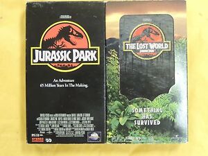 2 Jurassic Park Vhs Movies:Jurassic Park, Jp The Lost World,