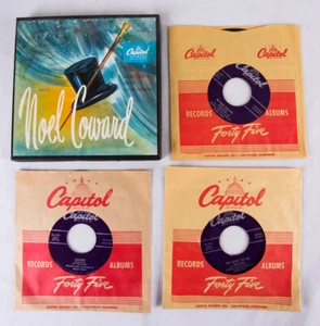 Songs of Noel Coward by Georges Tzipine, Box of 3 7" 45rpm Records, EX/VG - Picture 1 of 4