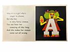 The Letter People Card 1968 New Dimensions Miss A ?Miss A? Flash Cards Pop Art