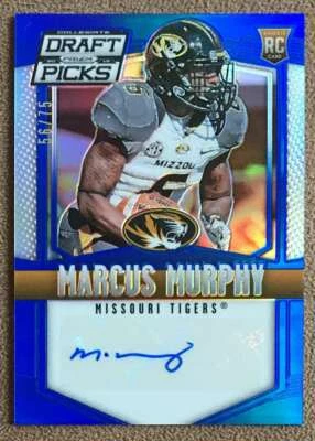 Marcus Murphy 2015 Panini Prizm Collegiate Draft Picks Blue Rookie Auto #218 /75 - Image 1 of 2