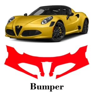 Front bumper PreCut PPF Paint Protection Film For Alfa Romeo 4C 2015-2018 - Picture 1 of 7
