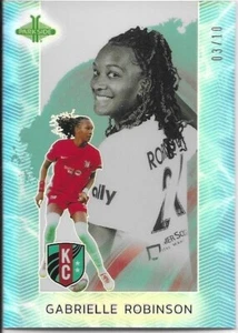 2024 Parkside NWSL Pacific Gabrielle Robinson Blue Refractor 3/10 KC Current - Picture 1 of 1