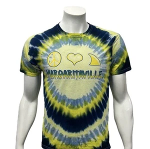 Margaritaville Jimmy Buffet Blue Yellow Tie Dye Graphic T- Shirt Size Youth XL - Picture 1 of 8