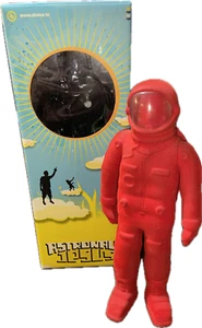 2004 ASTRONAUT JESUS VINYL ART TOY ACTION FIGURE 10" DOMA KIDROBOT RED FLOCKED - Picture 1 of 14