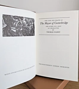 The Mayor of Casterbridge by Thomas Hardy The Folio Society Hardback, Slipcase - Picture 1 of 9